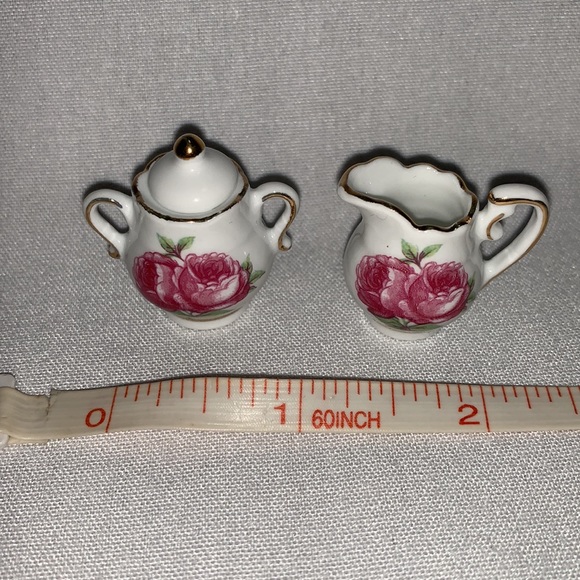 Miniature child/ dollhouse tea service set. Porcelain. From Germany - Picture 7 of 9